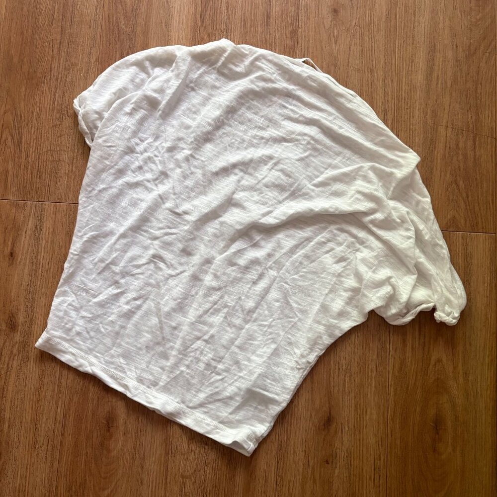 We The Free, Free People Short Sleeve Blouse White NWT Women’s Size XS